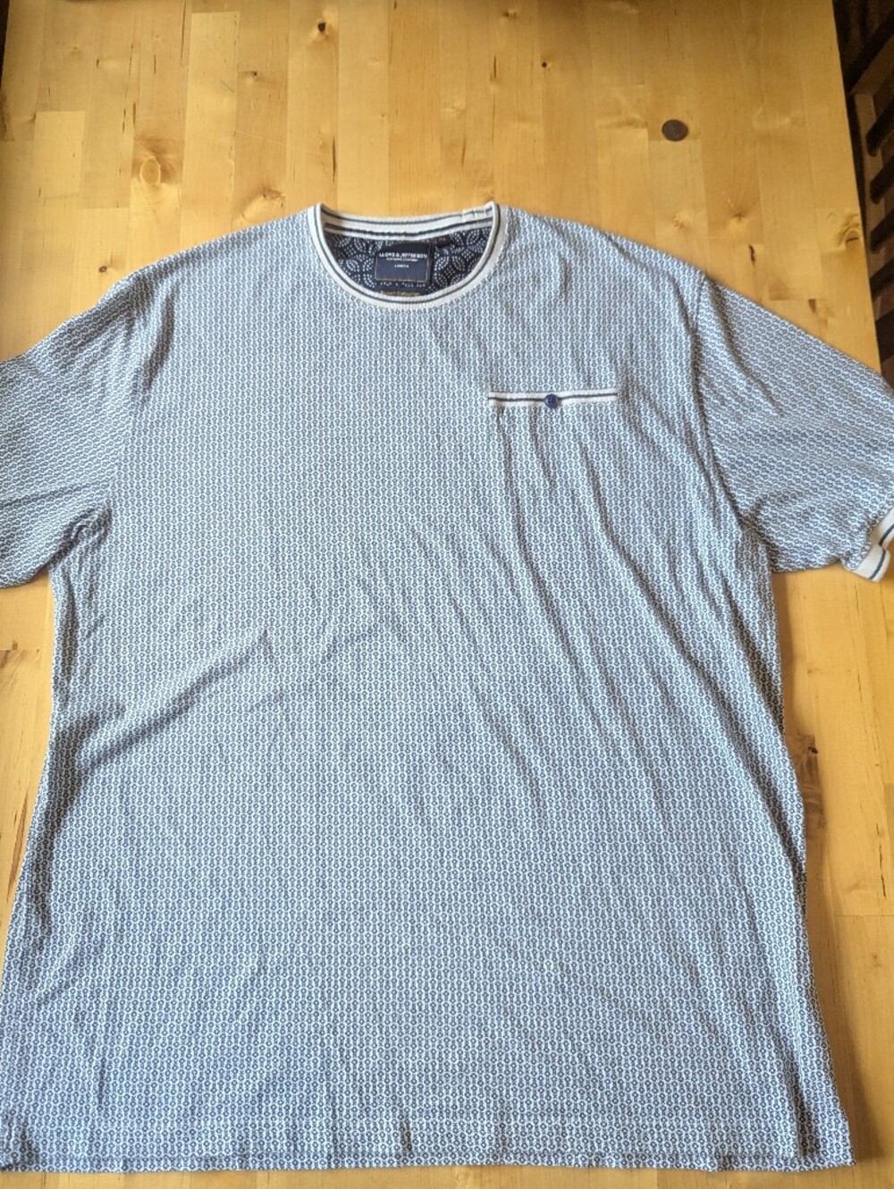 Lloyd & Jefferson Men's Geo-Print Crew Neck T- Shirt - Cruise Or Resort